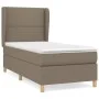Box spring bed with taupe gray fabric mattress 80x200 cm by , Beds and slatted bases - Ref: Foro24-3128401, Price: 338,75 €, ...