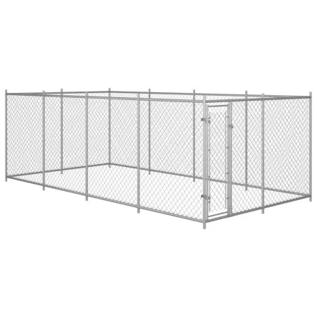 Outdoor kennel 8x4x2 m by vidaXL, Dog kennels and fences - Ref: Foro24-144938, Price: 502,61 €, Discount: %