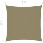 Quadratisches Sonnensegel aus beiger Oxford-Baumwolle 5x5 m. von , Sonnenschirme - Ref: Foro24-135141, Preis: 77,37 €, Rabatt: %