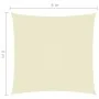 Cream Oxford fabric square sail awning 6x6 m by , Umbrellas - Ref: Foro24-135197, Price: 103,91 €, Discount: %