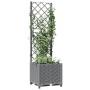 Pflanzgefäß mit Gitter PP hellgrau 40x40x136 cm von , Töpfe und Pflanzgefäße - Ref: Foro24-153270, Preis: 63,60 €, Rabatt: %