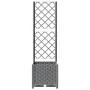 Pflanzgefäß mit Gitter PP hellgrau 40x40x136 cm von , Töpfe und Pflanzgefäße - Ref: Foro24-153270, Preis: 63,53 €, Rabatt: %
