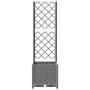Pflanzgefäß mit Gitter PP hellgrau 40x40x136 cm von , Töpfe und Pflanzgefäße - Ref: Foro24-153270, Preis: 63,60 €, Rabatt: %