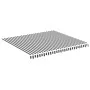 Replacement fabric for anthracite gray and white awning 4x3.5 m by , Awnings - Ref: Foro24-311988, Price: 64,99 €, Discount: %