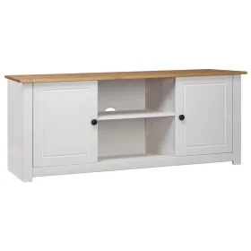 Weißer TV-Schrank aus Kiefernholz im Panama-Stil, 120 x 40 x 50 cm von vidaXL, TV-Möbel - Ref: Foro24-282672, Preis: 175,97 €...