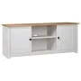 Mueble para TV madera de pino estilo Panamá blanco 120x40x50 cm de vidaXL, Muebles TV - Ref: Foro24-282672, Precio: 175,97 €,...