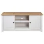 Mueble para TV madera de pino estilo Panamá blanco 120x40x50 cm de vidaXL, Muebles TV - Ref: Foro24-282672, Precio: 175,97 €,...