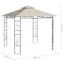 Cenador color crema 3x3x2,7 m 160 g/m² by , Tents and gazebos - Ref: Foro24-313912, Price: 204,34 €, Discount: %