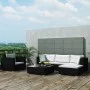 Set muebles de jardín y cojines 6 piezas ratán sintético negro de , Conjuntos de jardín - Ref: Foro24-42102, Precio: 761,53 €...