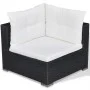 Set muebles de jardín y cojines 6 piezas ratán sintético negro de , Conjuntos de jardín - Ref: Foro24-42102, Precio: 761,53 €...