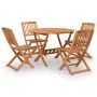 5-teiliges Garten-Esszimmerset aus massivem Akazienholz von , Gartensets - Ref: Foro24-3152902, Preis: 273,24 €, Rabatt: %