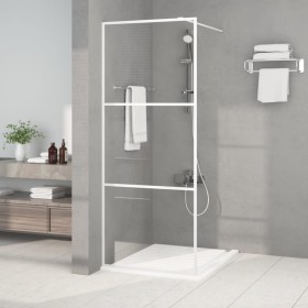 Shower screen made of transparent white ESG glass 80x195 cm by , Shower walls and screens - Ref: Foro24-152120, Price: 136,16...