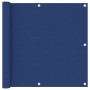 Balcony awning in blue Oxford fabric, 90x500 cm. by , Umbrellas - Ref: Foro24-135014, Price: 24,51 €, Discount: %