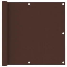 Balcony awning in brown Oxford fabric 90x600 cm by , Umbrellas - Ref: Foro24-135075, Price: 28,92 €, Discount: %