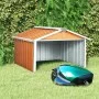 Galvanized steel lawnmower shed in brown, 92x97x63 cm by , Sheds - Ref: Foro24-150910, Price: 63,45 €, Discount: %