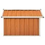 Galvanized steel lawnmower shed in brown, 92x97x63 cm by , Sheds - Ref: Foro24-150910, Price: 63,45 €, Discount: %