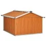 Galvanized steel lawnmower shed in brown, 92x97x63 cm by , Sheds - Ref: Foro24-150910, Price: 63,45 €, Discount: %