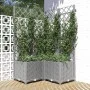 Hellgraues Pflanzgefäß aus PP 80x80x136 cm von , Töpfe und Pflanzgefäße - Ref: Foro24-153276, Preis: 112,74 €, Rabatt: %