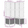 Hellgraues Pflanzgefäß aus PP 80x80x136 cm von , Töpfe und Pflanzgefäße - Ref: Foro24-153276, Preis: 110,03 €, Rabatt: %