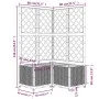 Planter with light gray PP trellis 80x80x136 cm by , Pots and planters - Ref: Foro24-153276, Price: 112,74 €, Discount: %