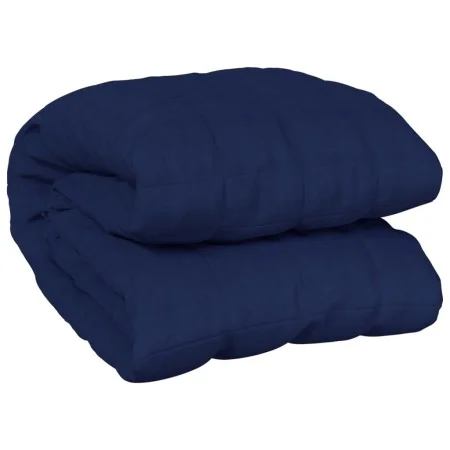 Weighted blanket, blue fabric, 138x200 cm, 10 kg. by , Blankets - Ref: Foro24-350737, Price: 74,71 €, Discount: %
