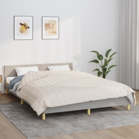 Gewichtsdecke aus hellcremefarbenem Stoff 200x225 cm 13 kg von , Decken - Ref: Foro24-350763, Preis: 92,26 €, Rabatt: %