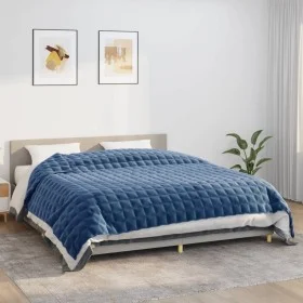 Decke mit Gewicht, blauer Stoff, 235x290 cm, 11 kg. von , Decken - Ref: Foro24-350804, Preis: 92,67 €, Rabatt: %
