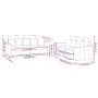 Zweiteilige Sofagarnitur aus cremefarbenem Samt mit Kissen von , Sofas - Ref: Foro24-3201708, Preis: 464,97 €, Rabatt: %