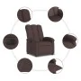 Elektrischer Relaxsessel dunkelbrauner Stoff von , Sessel - Ref: Foro24-3204073, Preis: 244,58 €, Rabatt: %