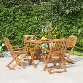 Garten-Essgruppe 5-teilig aus massivem Akazienholz von , Gartensets - Ref: Foro24-3152901, Preis: 292,01 €, Rabatt: %