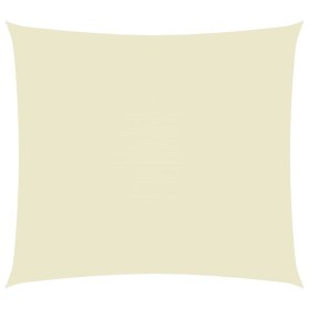 Toldo de vela rectangular tela Oxford color crema 2x3 m