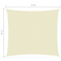Rectangular sail awning Oxford fabric cream color 2x3 m by , Umbrellas - Ref: Foro24-135200, Price: 22,00 €, Discount: %