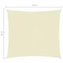 Rectangular sail awning Oxford fabric cream color 2x3 m by , Umbrellas - Ref: Foro24-135200, Price: 29,46 €, Discount: %