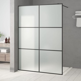 Duschwand aus schwarz gefrostetem ESG-Glas, 140 x 195 cm von , Duschwände und Duschwände - Ref: Foro24-152114, Preis: 228,01 ...