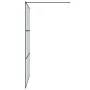 Duschwand aus schwarz gefrostetem ESG-Glas, 140 x 195 cm von , Duschwände und Duschwände - Ref: Foro24-152114, Preis: 223,80 ...