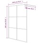 Duschwand aus schwarz gefrostetem ESG-Glas, 140 x 195 cm von , Duschwände und Duschwände - Ref: Foro24-152114, Preis: 228,01 ...