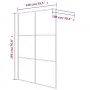 Duschwand aus schwarz gefrostetem ESG-Glas, 140 x 195 cm von , Duschwände und Duschwände - Ref: Foro24-152114, Preis: 223,80 ...
