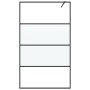 Black semi-frosted ESG glass shower screen 115x195 cm by , Shower walls and screens - Ref: Foro24-152128, Price: 180,99 €, Di...