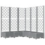 Planter with trellis PP light gray 120x120x121.5 cm by , Pots and planters - Ref: Foro24-153277, Price: 154,59 €, Discount: %