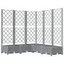 Planter with trellis PP light gray 120x120x121.5 cm by , Pots and planters - Ref: Foro24-153277, Price: 120,12 €, Discount: %