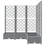 Planter with trellis PP light gray 120x120x121.5 cm by , Pots and planters - Ref: Foro24-153277, Price: 120,12 €, Discount: %