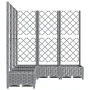 Planter with trellis PP light gray 120x120x121.5 cm by , Pots and planters - Ref: Foro24-153277, Price: 120,12 €, Discount: %
