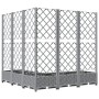 Planter with trellis PP light gray 120x120x121.5 cm by , Pots and planters - Ref: Foro24-153277, Price: 154,59 €, Discount: %