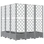 Planter with trellis PP light gray 120x120x121.5 cm by , Pots and planters - Ref: Foro24-153277, Price: 120,12 €, Discount: %