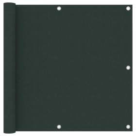 Toldo para balcón tela oxford verde oscuro 90x600 cm