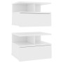 Floating bedside table 2 pcs plywood 40x31x27cm by vidaXL, Nightstands - Ref: Foro24-800406, Price: 57,08 €, Discount: %