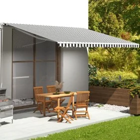 Ersatzstoff für anthrazitgraue und weiße Markise 5x3,5 m von , Markisen - Ref: Foro24-311992, Preis: 76,04 €, Rabatt: %