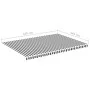 Replacement fabric for anthracite gray and white awning 5x3.5 m by , Awnings - Ref: Foro24-311992, Price: 76,04 €, Discount: %