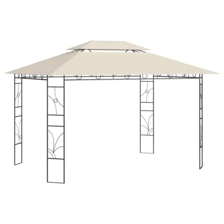 Cream gazebo 4x3x2.7 m 160 g/m² by , Tents and gazebos - Ref: Foro24-313915, Price: 218,95 €, Discount: %