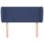 Cabecero de tela azul 93x23x78/88 cm
